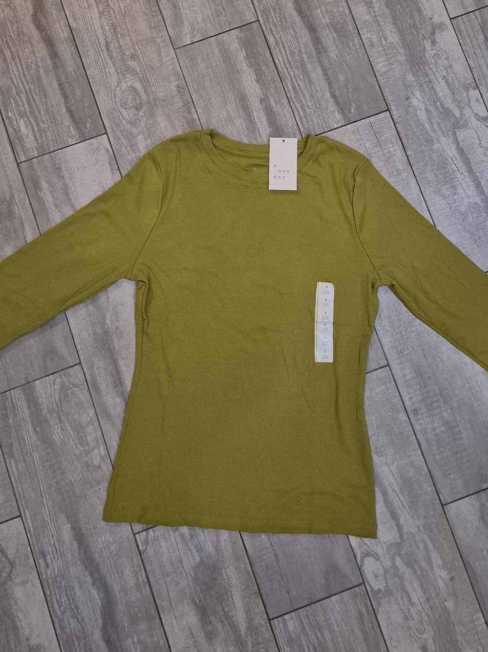 💥💥50% OFF this a new day Olive Long Sleeve Tee. NWT!   "SEND A LIKE"